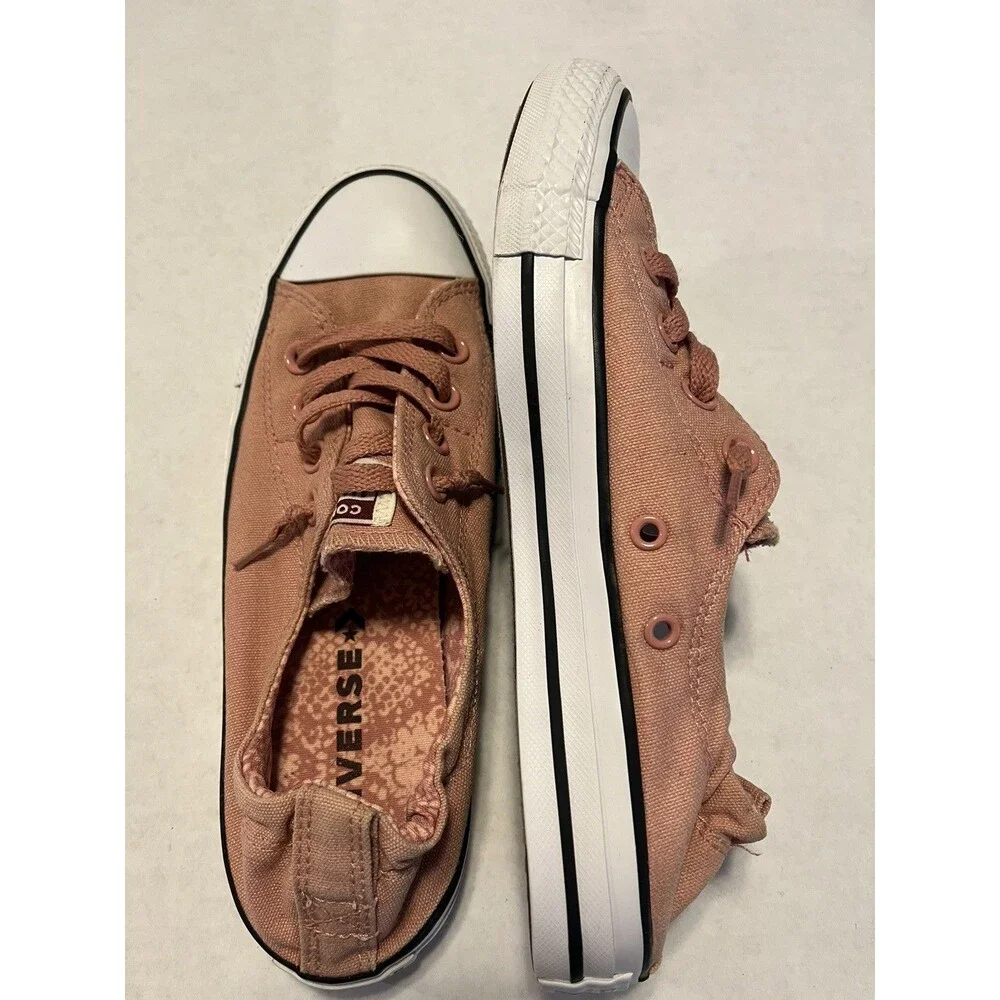 Converse Shoreline Sneakers Womens 8 Rust Pink Chuck Taylor All Star Slip On